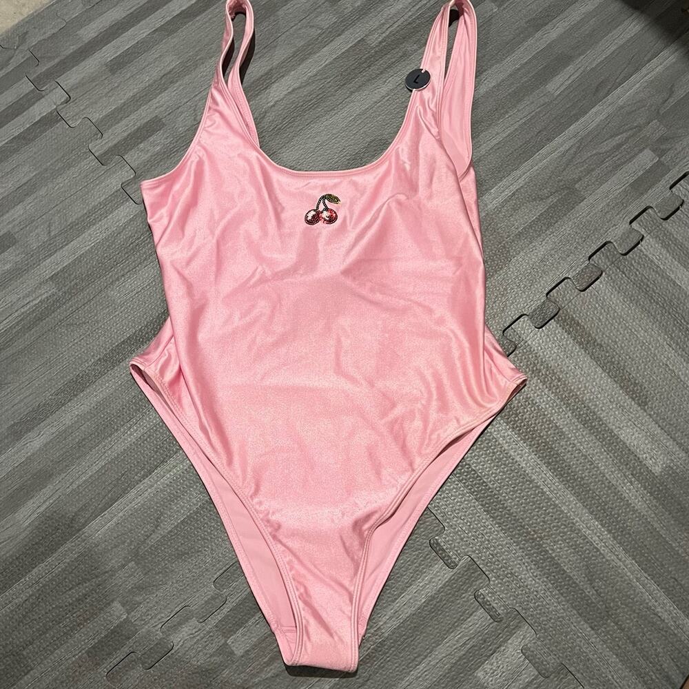 Pink swimsuit